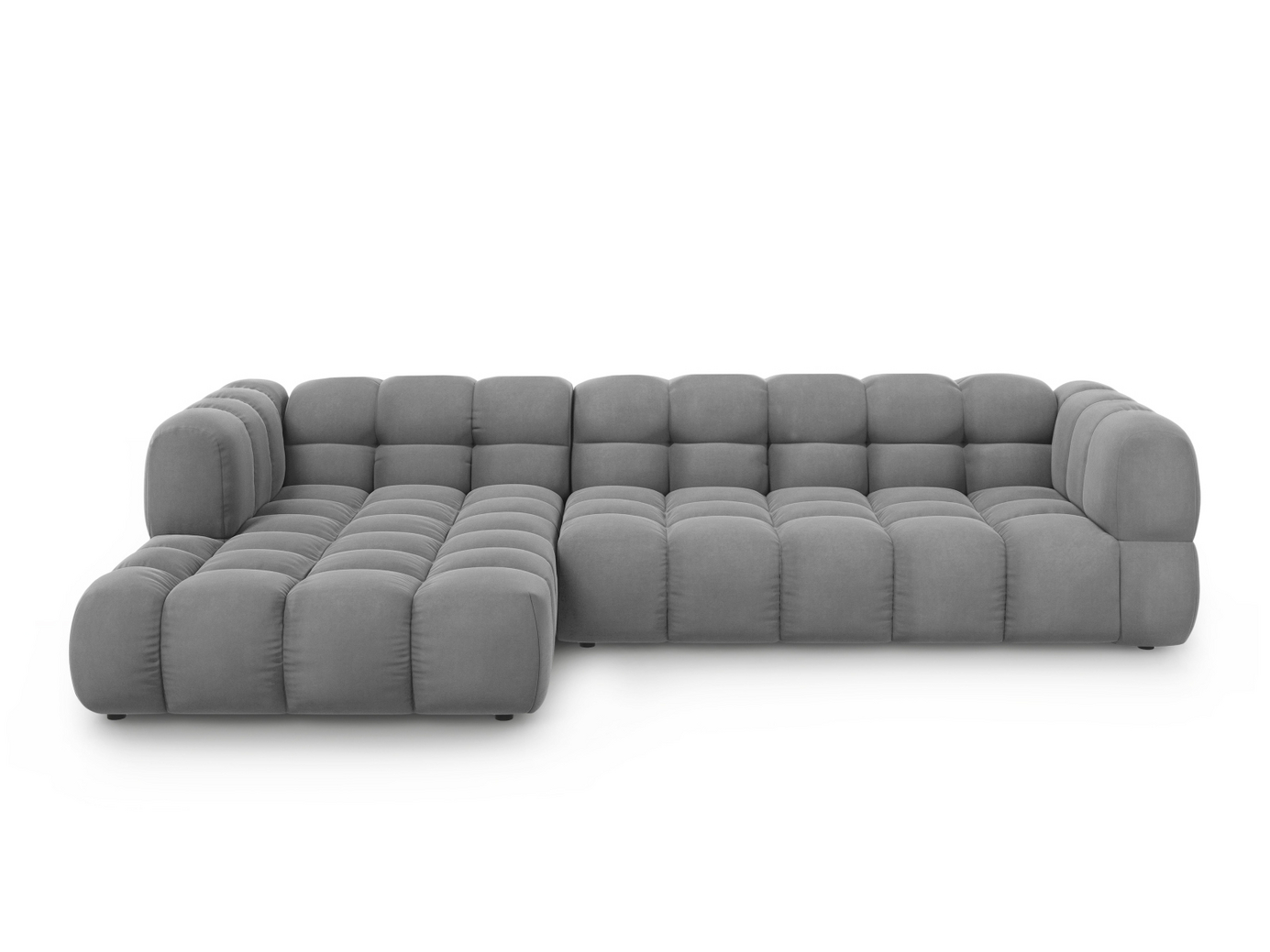 Cosmopolitan Design venstrevendt velourmodulhjørnesofa, 