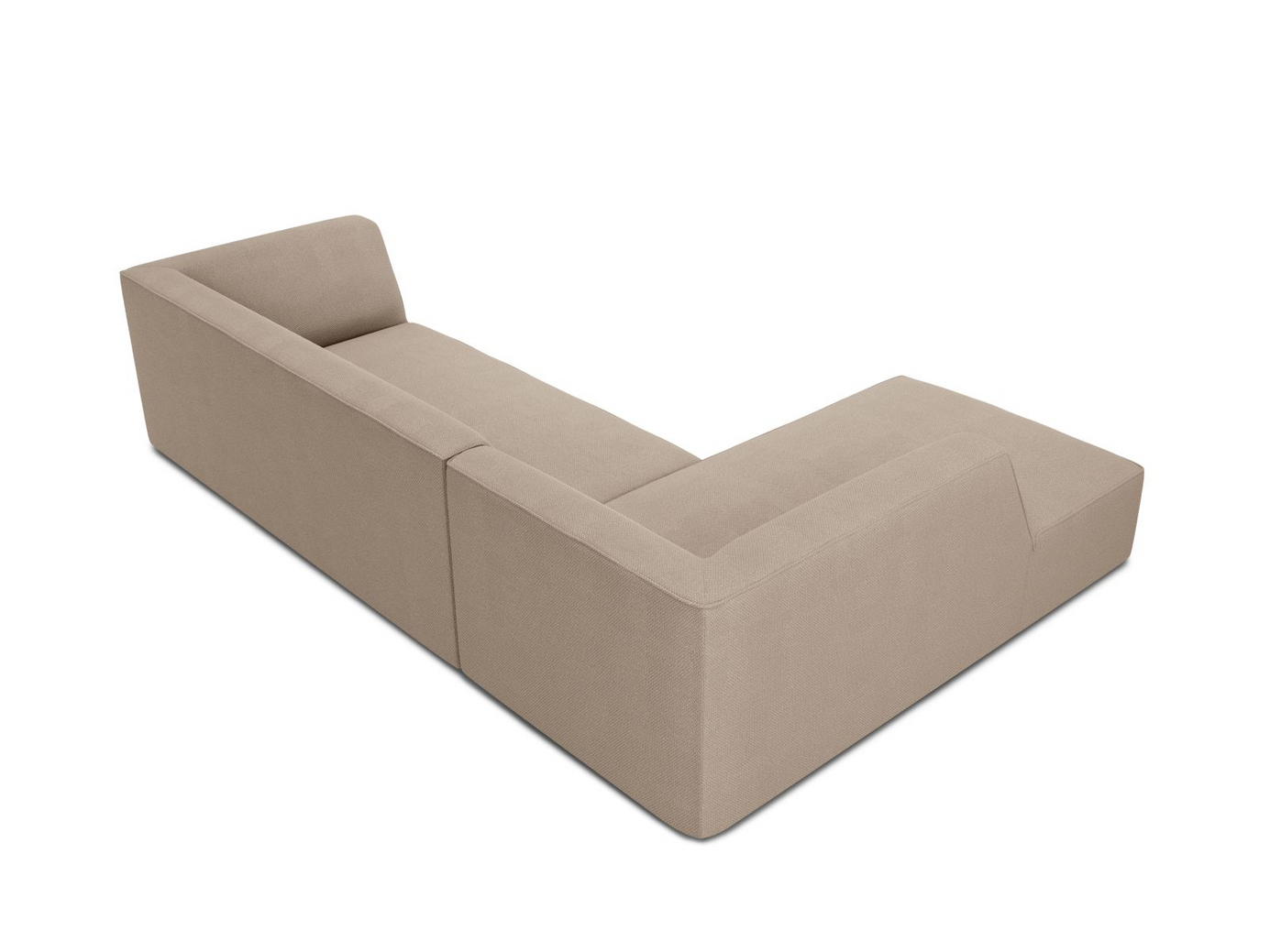 Cosmopolitan Design venstrevendt modulhjørnesofa, "Siena", 4-personers, 273 × 180 × 69 cm, Ottawa, sorte plastben, Variant LC_M_137