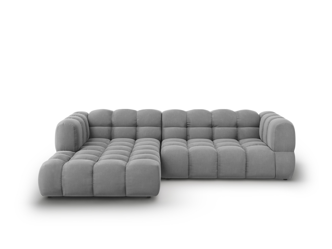 Cosmopolitan Design venstrevendt velourmodulhjørnesofa, 