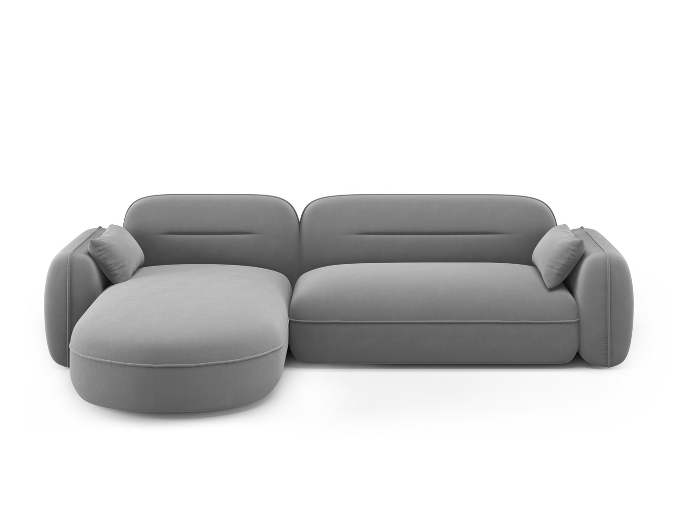 Cosmopolitan Design venstrevendt velourmodulhjørnesofa, 