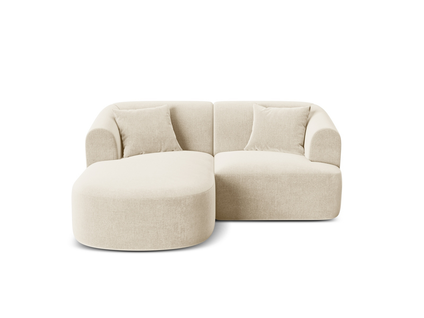 Cosmopolitan Design venstrevendt velourmodulhjørnesofa, 