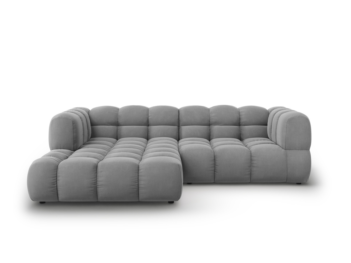 Cosmopolitan Design venstrevendt velourmodulhjørnesofa, 