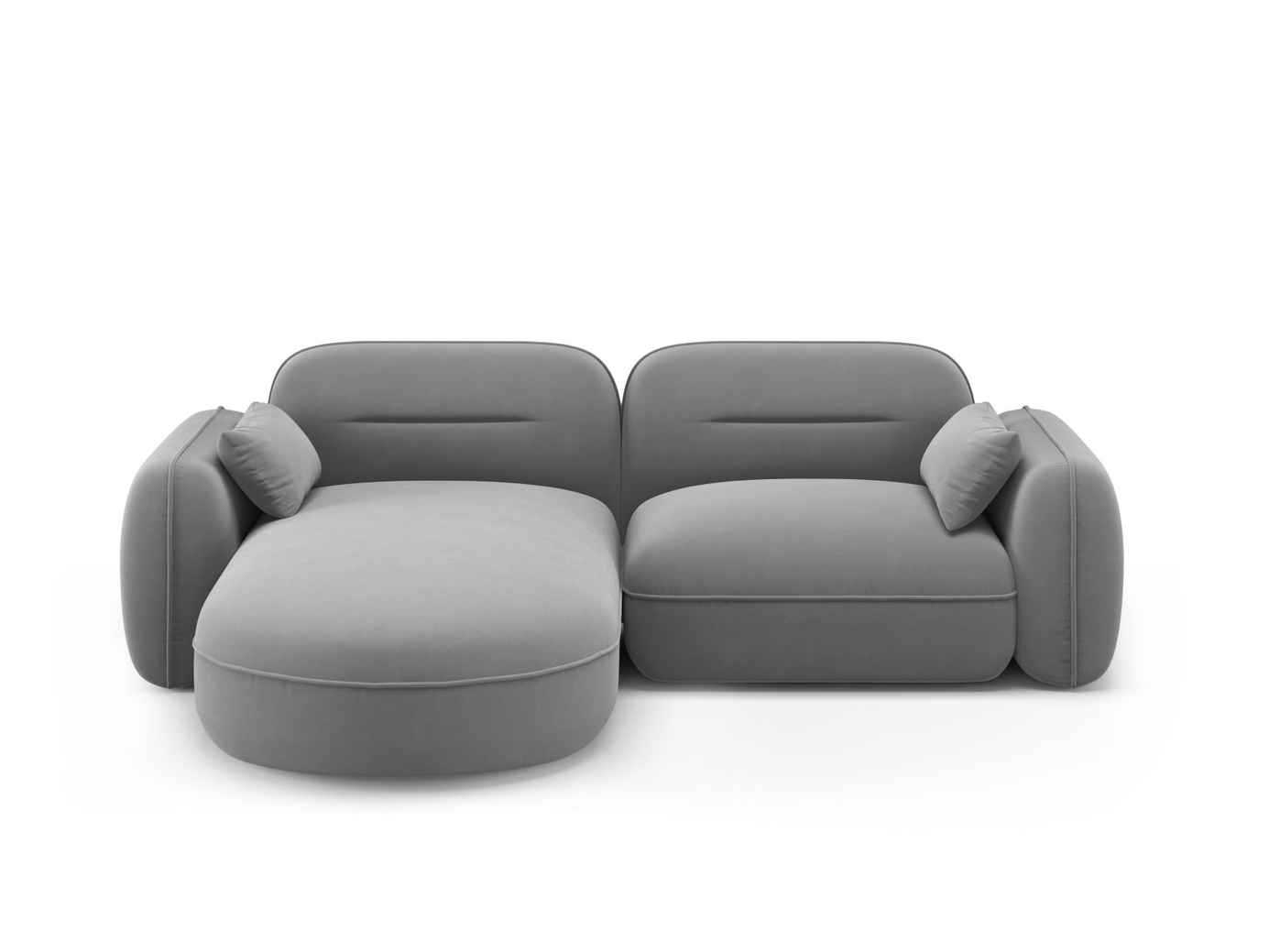 Cosmopolitan Design venstrevendt velourmodulhjørnesofa, 
