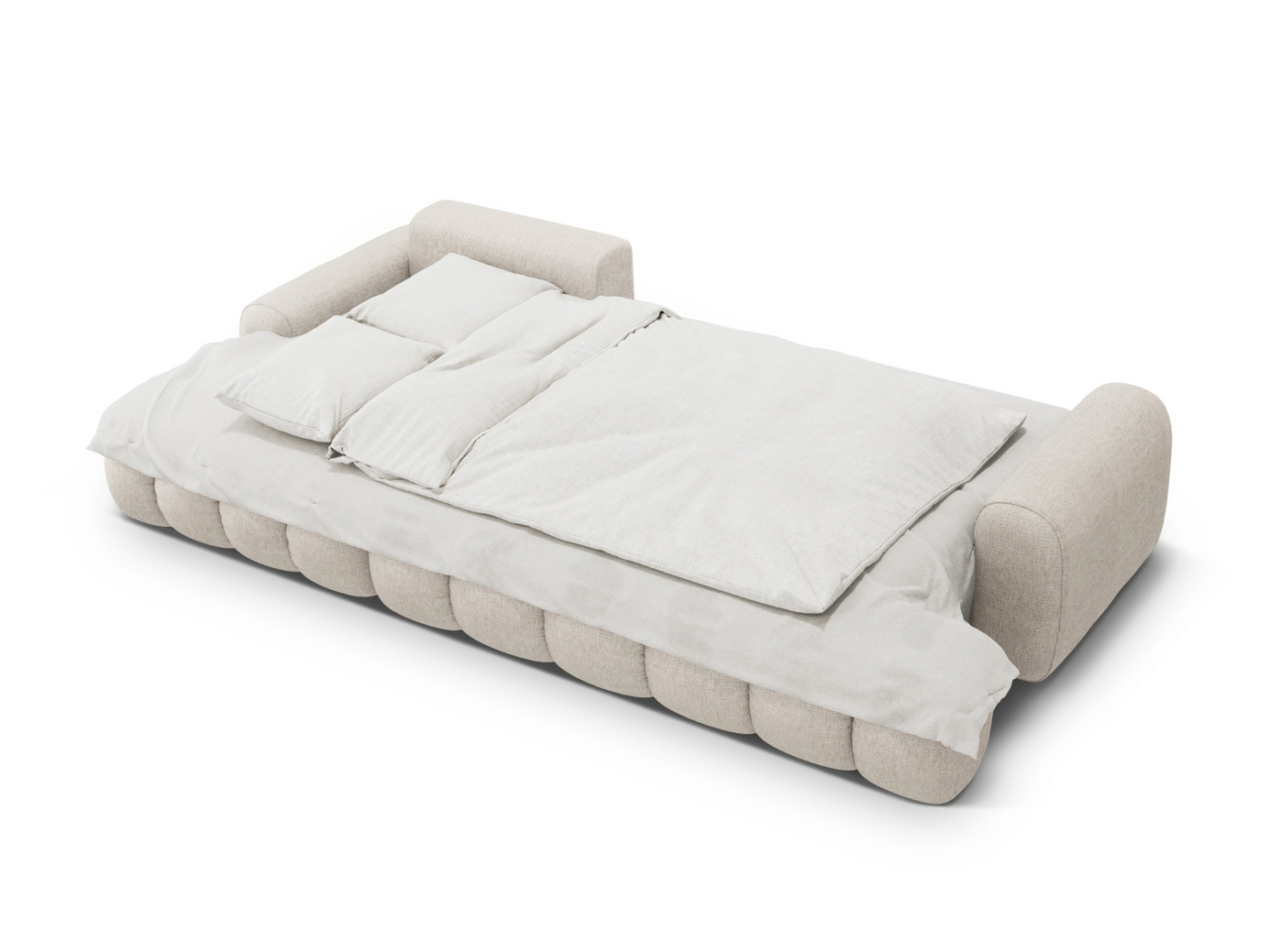 Cosmopolitan Design venstrevendt hjørnesovesofa med opbevaring, "Linz", 3-personers, 275 × 142 × 84 cm, Sorella, sorte plastben, Variant LCF_193