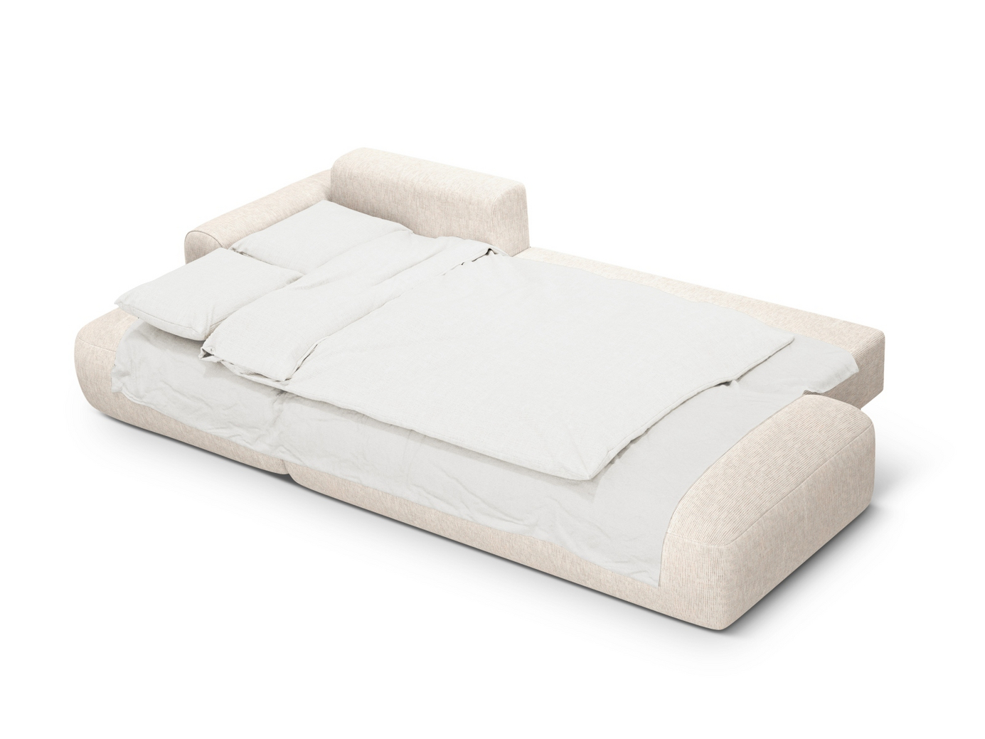 Cosmopolitan Design venstrevendt hjørnesovesofa med opbevaring, "Calma", 5-personers, 275 × 142 × 84 cm, Baltimore, sorte plastben