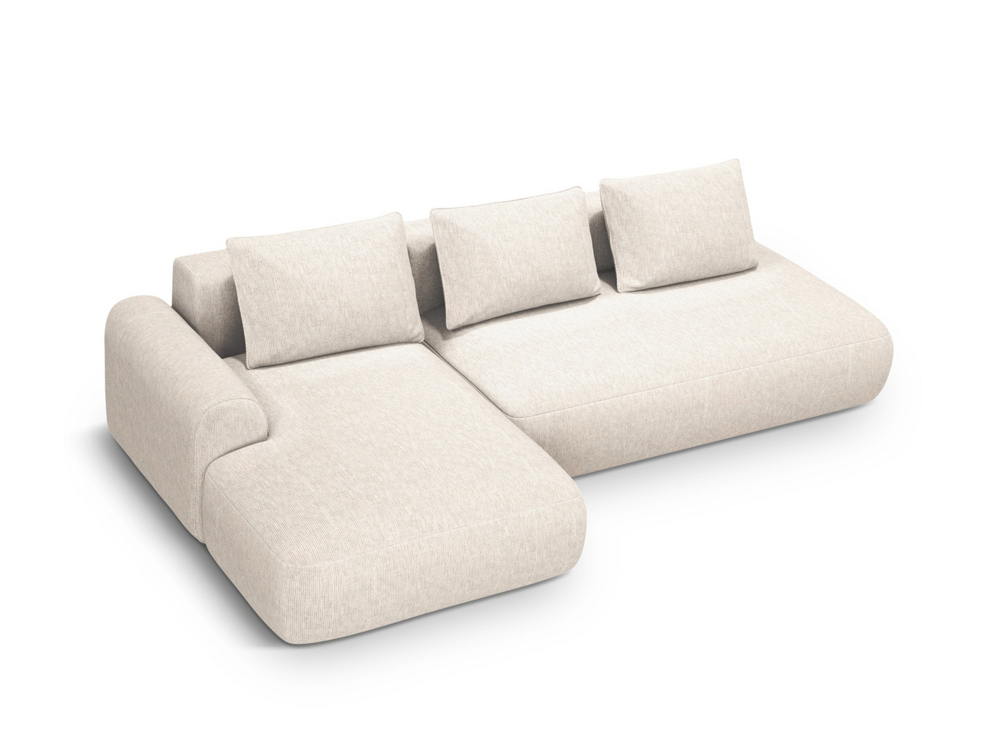 Cosmopolitan Design venstrevendt hjørnesovesofa med opbevaring, 