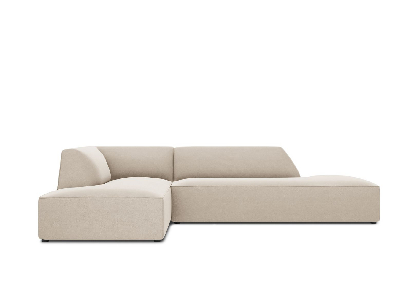 Cosmopolitan Design venstrevendt velourmodulhjørnesofa, 