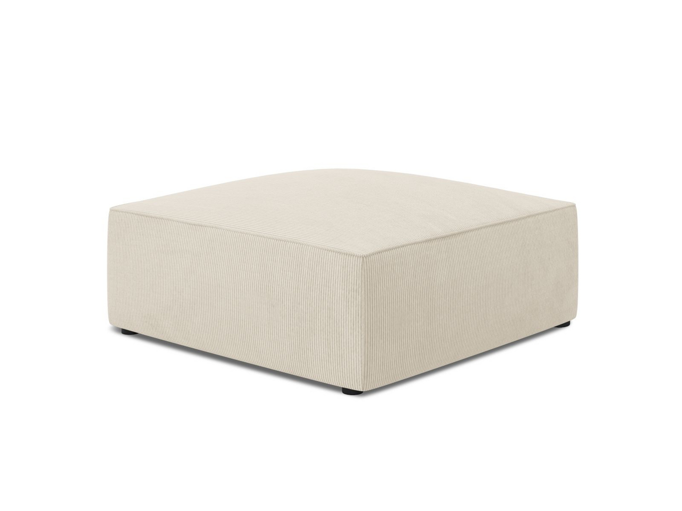 Cosmopolitan Design puf, "Siena", 1-personers, 93 × 93 × 40 cm, Scala, sorte plastben