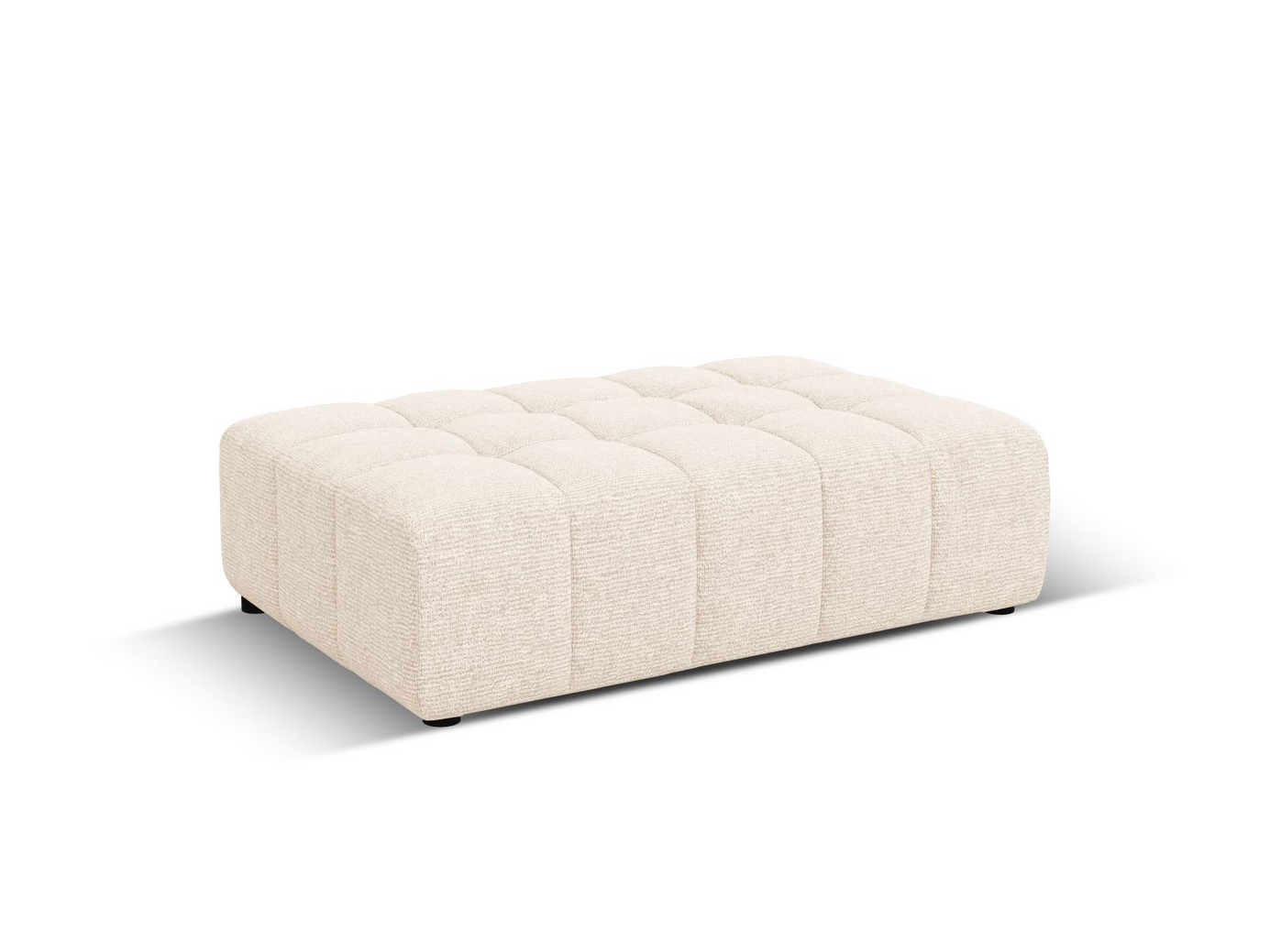 Cosmopolitan Design puf, "Chicago", 1-personers, 102 × 84 × 42 cm, Haga, sorte plastben