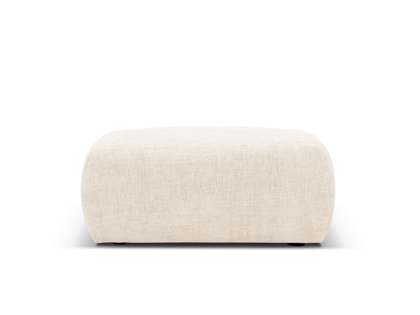 Cosmopolitan Design puf, "Matera", 1-personers, 86 × 68 × 40 cm, Haga, sorte plastben