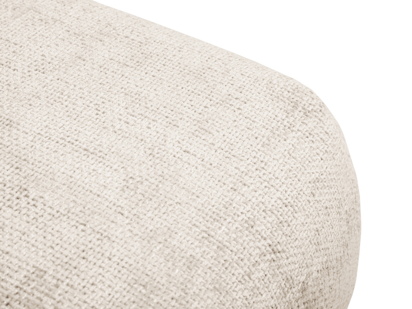 Cosmopolitan Design puf, "Matera", 1-personers, 86 × 68 × 40 cm, Haga, sorte plastben