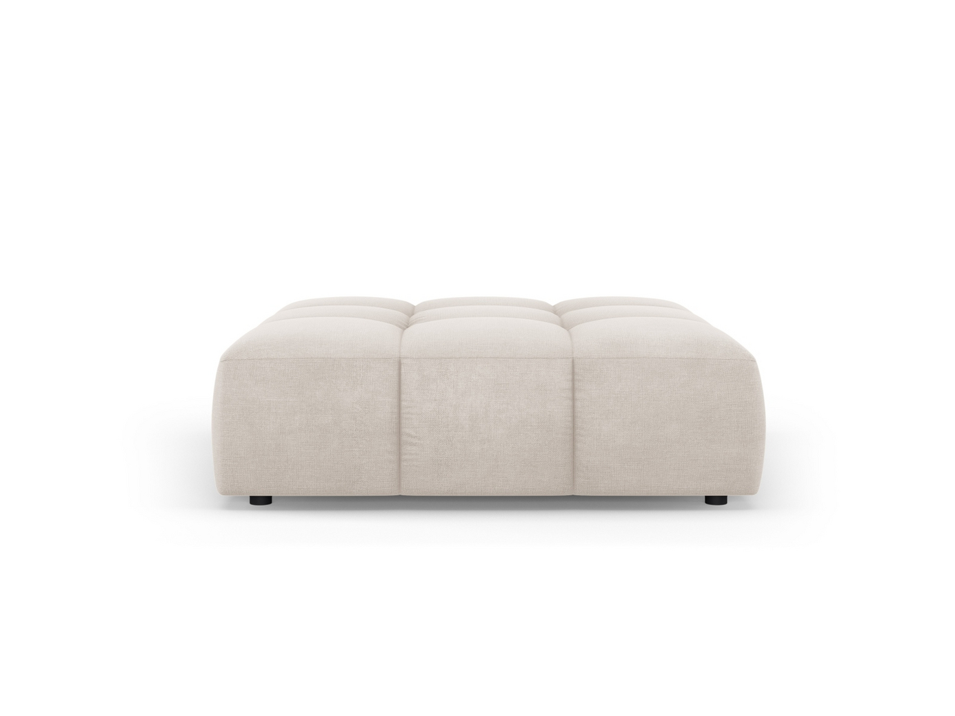 Cosmopolitan Design puf, "Moritz", 1-personers, 96 × 96 × 38 cm, Rebel, sorte plastben