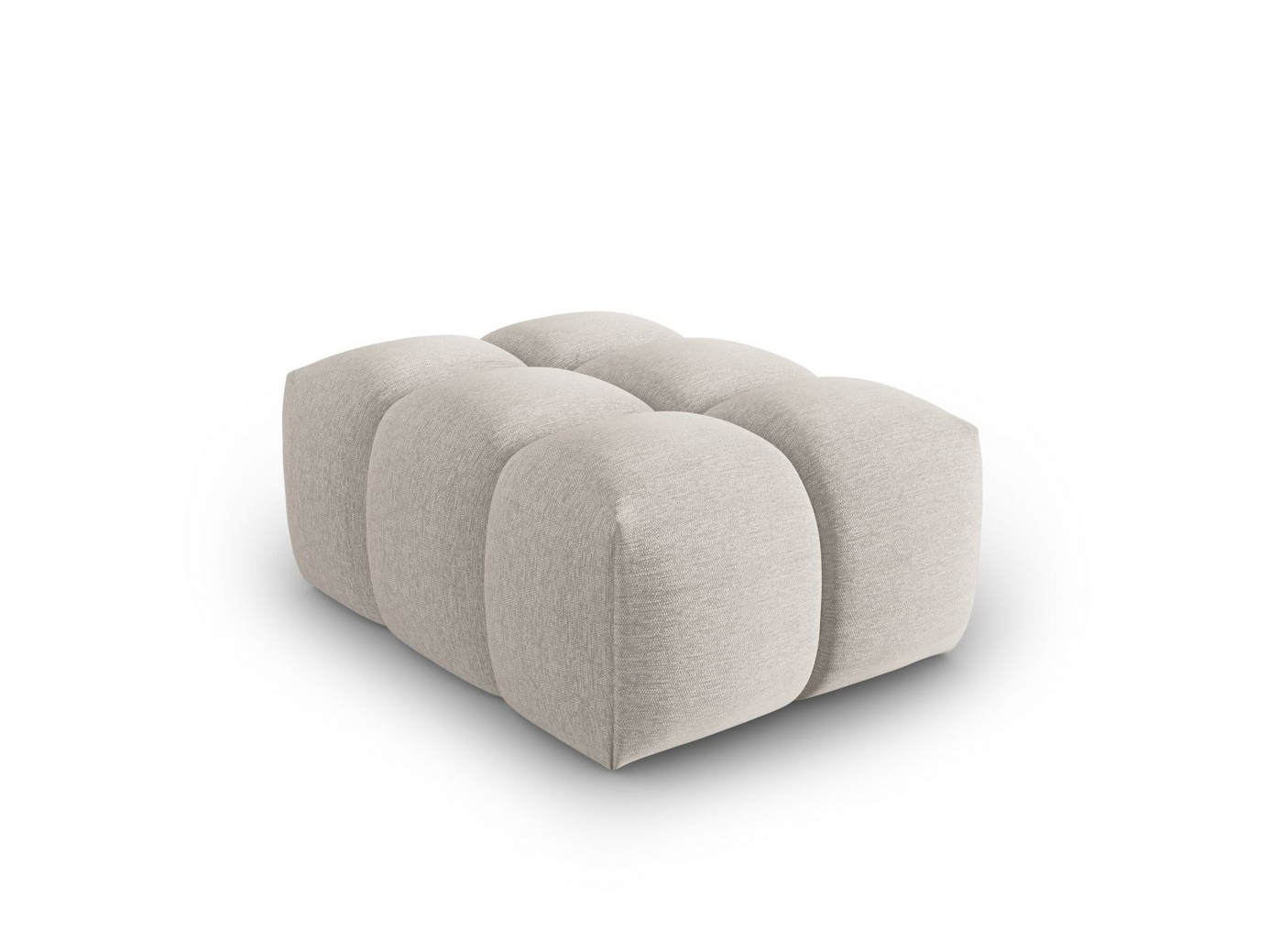 Cosmopolitan Design puf, "Verona", 1-personers, 60 × 85 × 40 cm, Sorella, sorte plastben