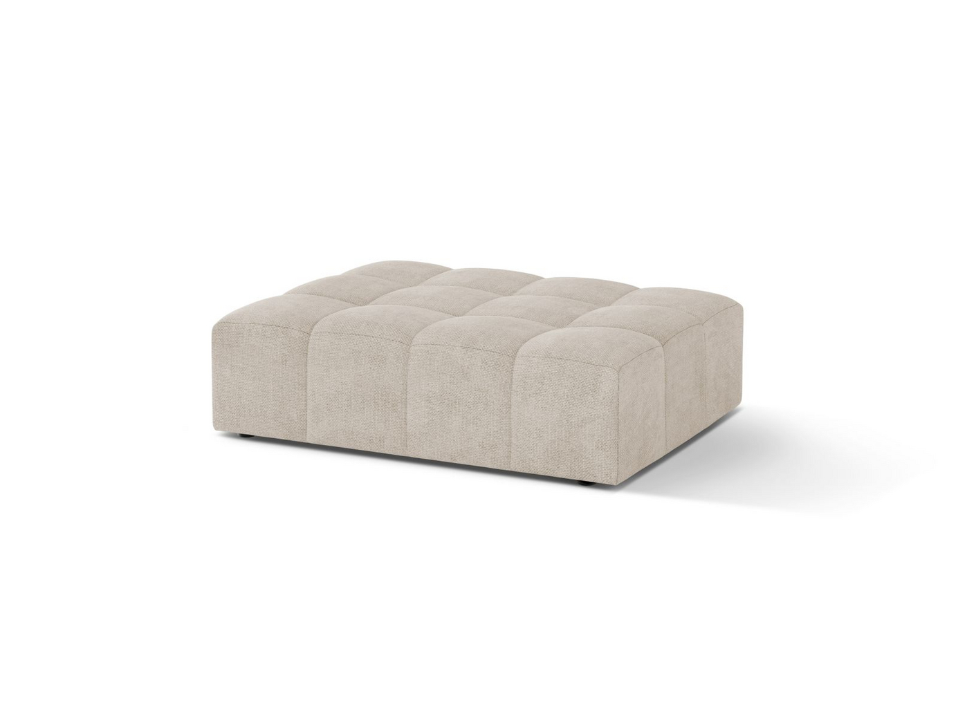Cosmopolitan Design puf, "Chicago", 1-personers, 102 × 84 × 42 cm, Eden 10, sorte plastben