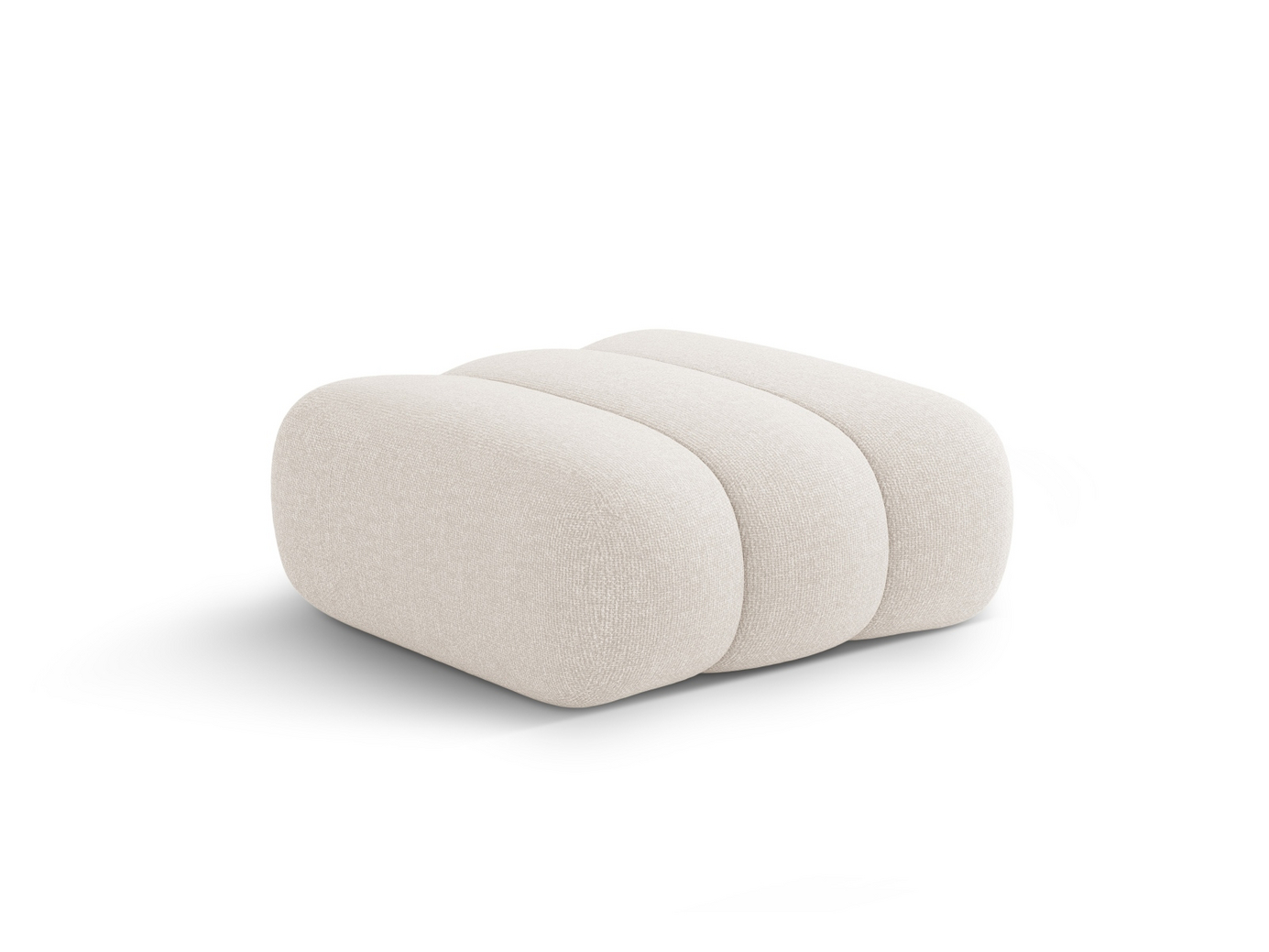 Cosmopolitan Design puf, "Koge", 1-personers, 95 × 95 × 40 cm, Eden 10, sorte plastben