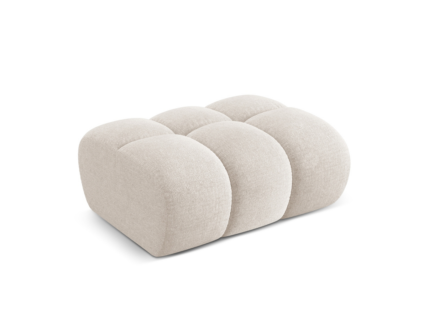 Cosmopolitan Design puf, "Treno", 1-personers, 90 × 70 × 42 cm, Eden 10, sorte plastben