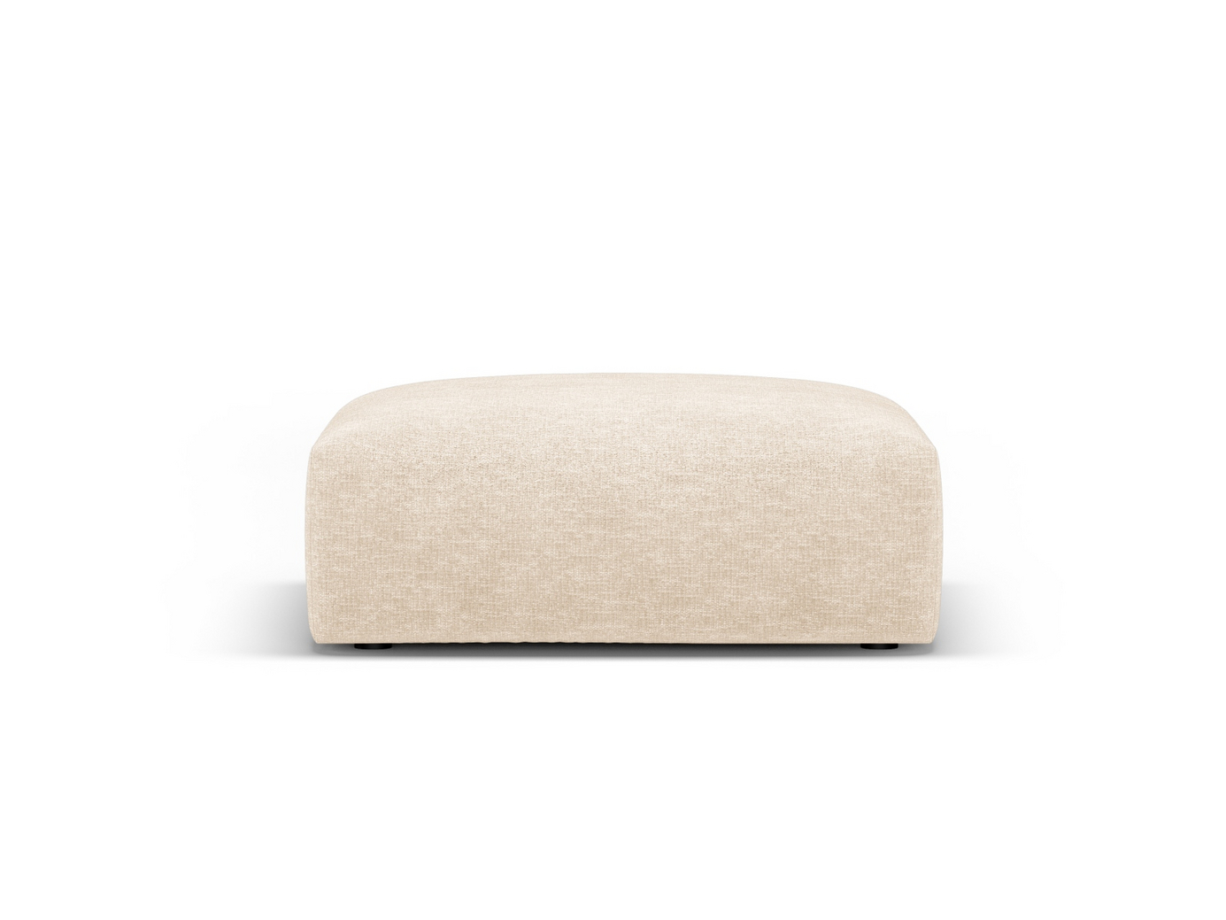Cosmopolitan Design puf, "Matera", 1-personers, 100 × 80 × 36 cm, Haga, sorte plastben