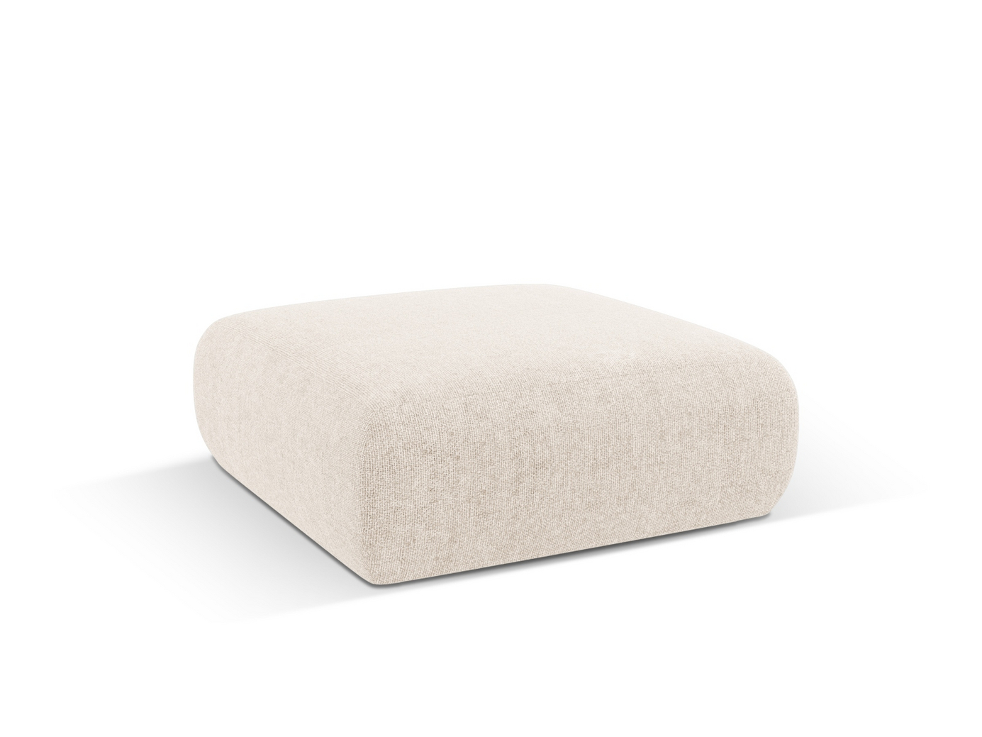 Cosmopolitan Design puf, "Nolio", 2-personers, 100 × 100 × 36 cm, Haga, sorte plastben