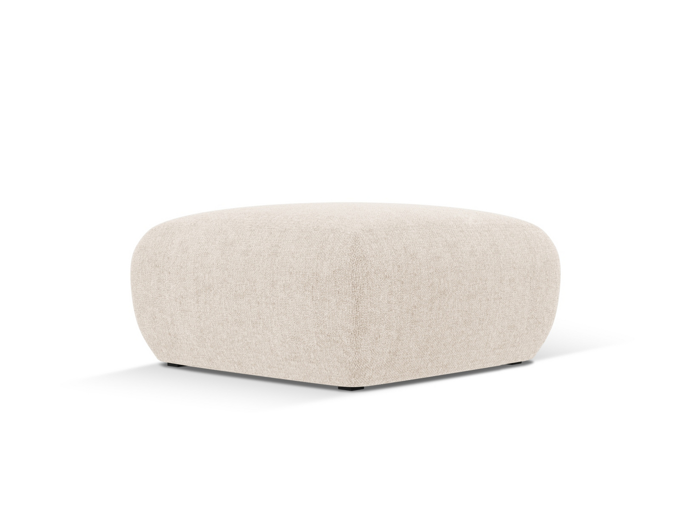 Cosmopolitan Design puf, "Nolio", 1-personers, 75 × 75 × 36 cm, Haga, sorte plastben