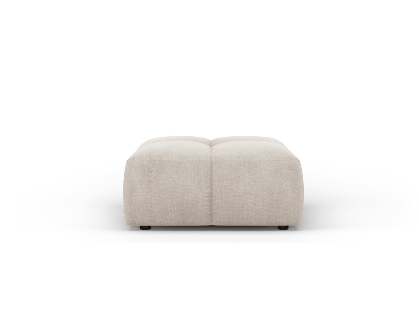 Cosmopolitan Design puf, "Moritz", 1-personers, 64 × 64 × 38 cm, Rebel, sorte plastben