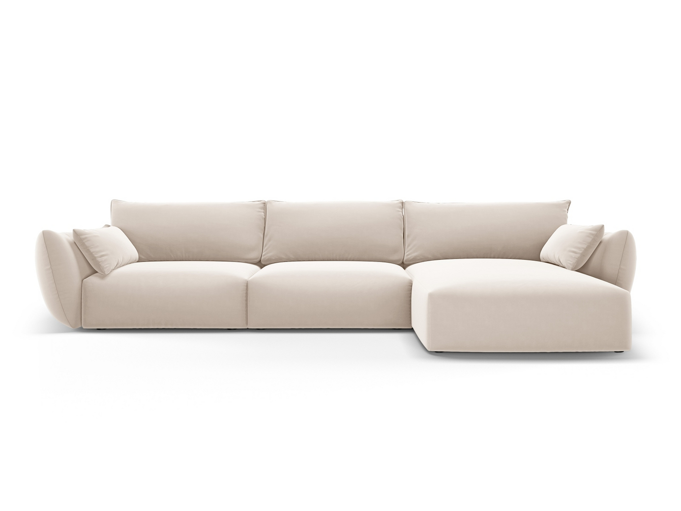 Cosmopolitan Design højrevendt velourhjørnesofa, 