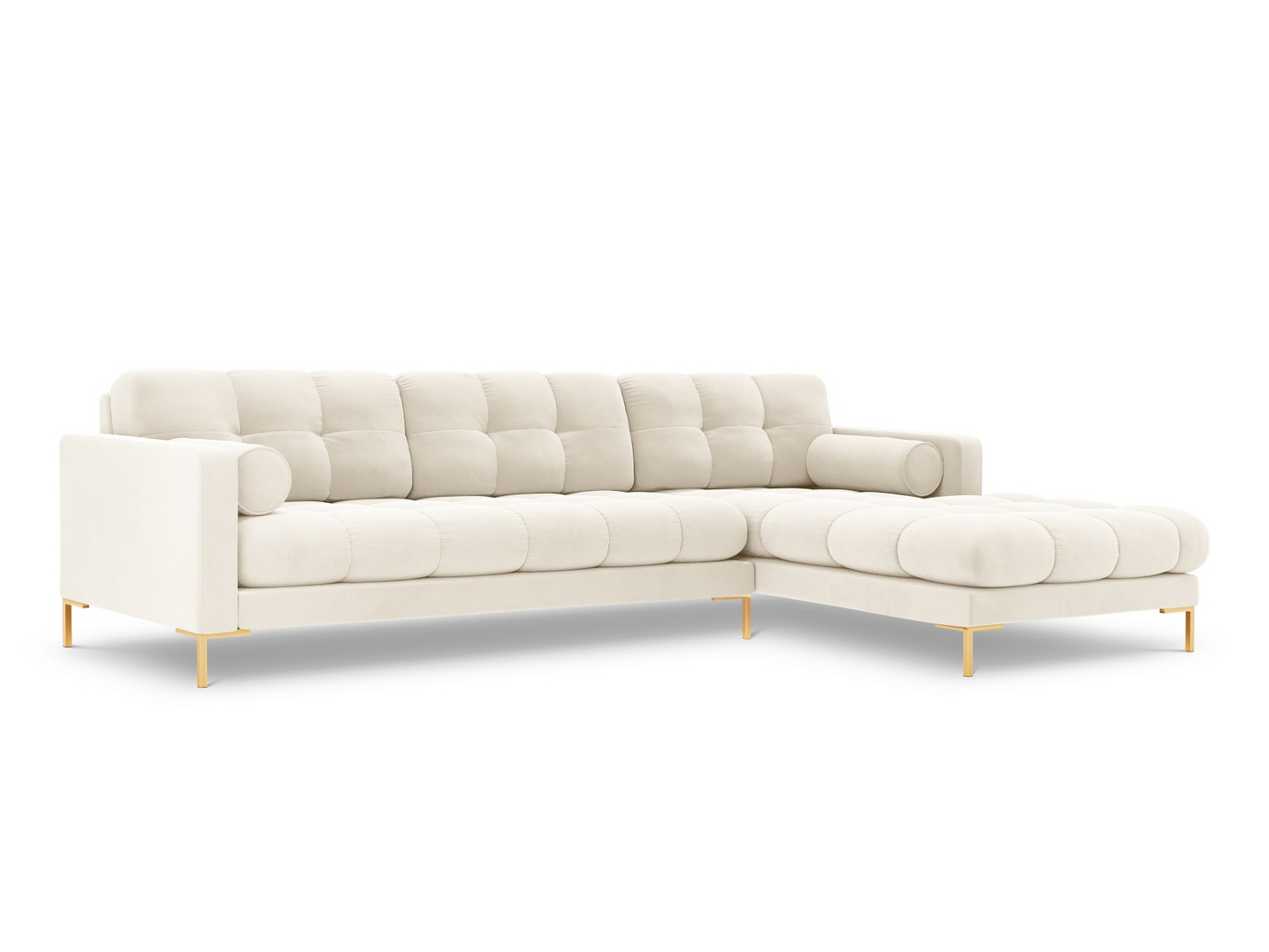 Cosmopolitan Design højrevendt velourhjørnesofa, 