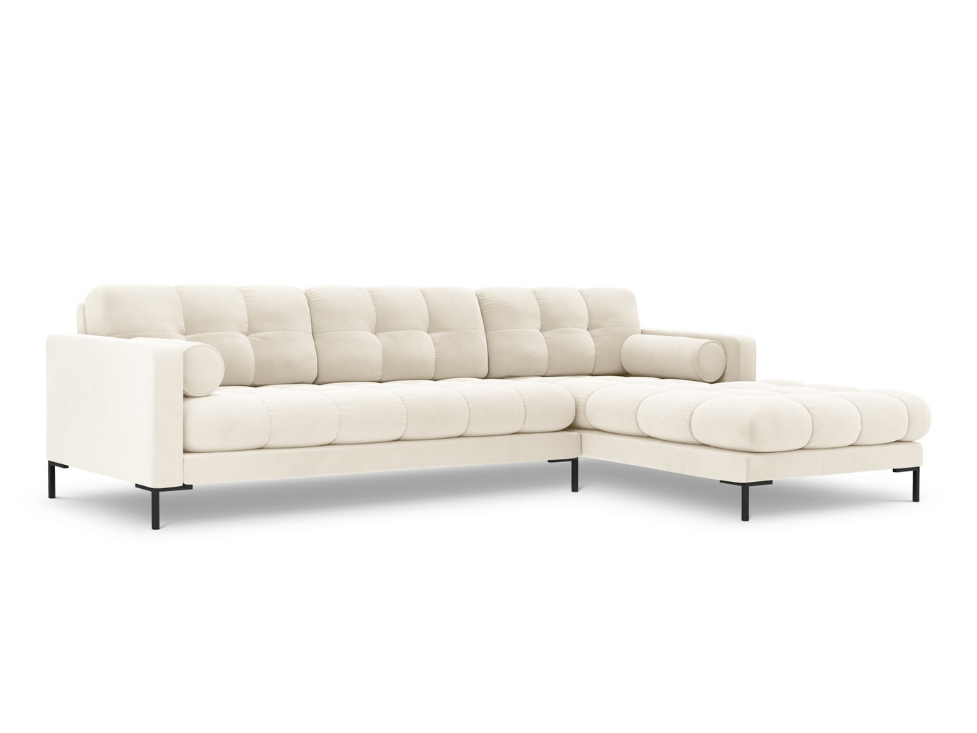 Cosmopolitan Design højrevendt velourhjørnesofa, 
