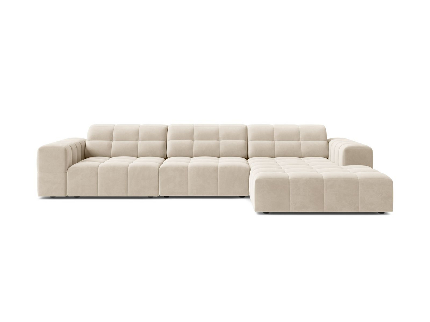 Cosmopolitan Design højrevendt velourhjørnesofa, 