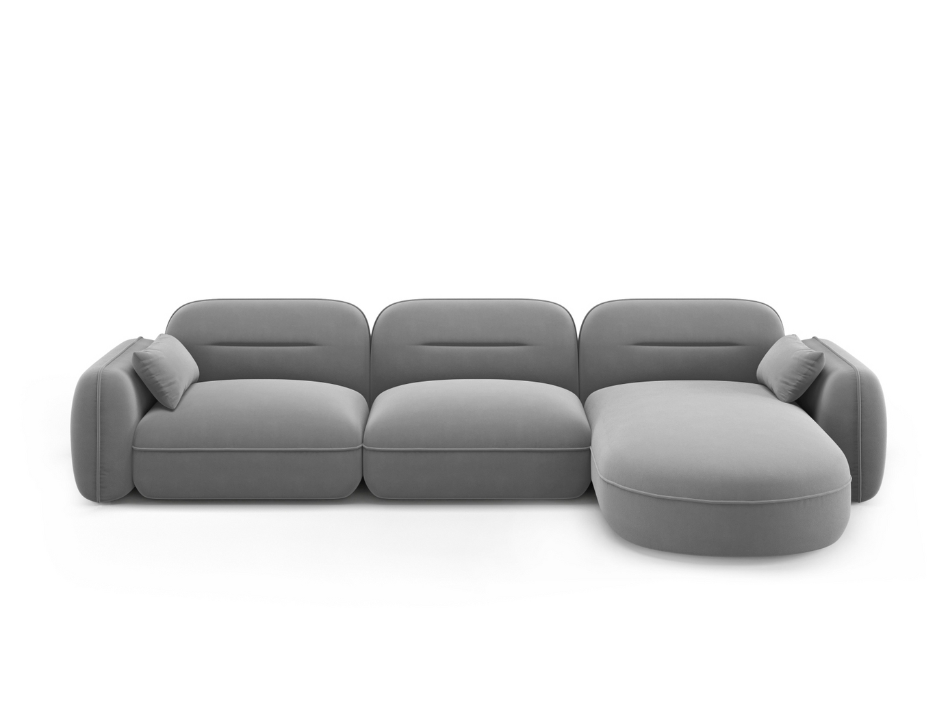 Cosmopolitan Design højrevendt velourmodulhjørnesofa, 