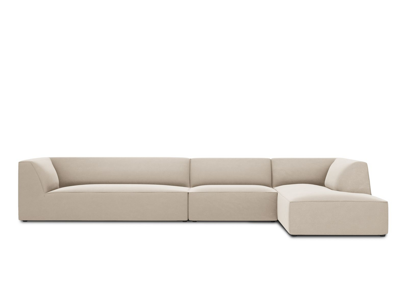 Cosmopolitan Design højrevendt velourmodulhjørnesofa, 