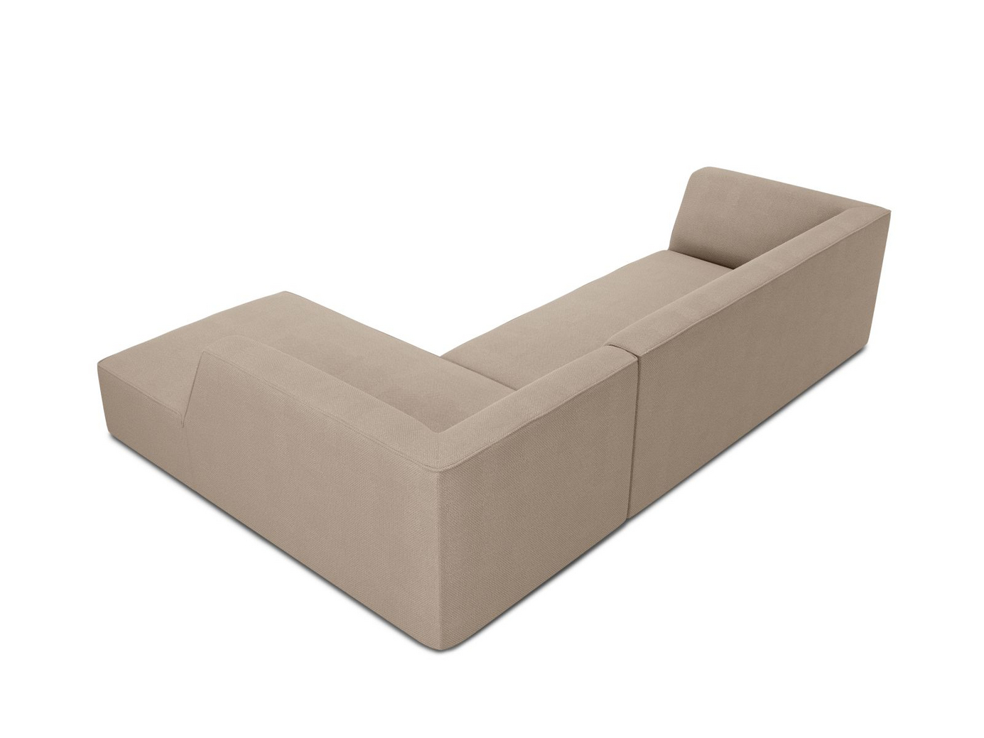 Cosmopolitan Design højrevendt modulhjørnesofa, "Siena", 4-personers, 273 × 180 × 69 cm, Ottawa, sorte plastben, Variant RC_M_137