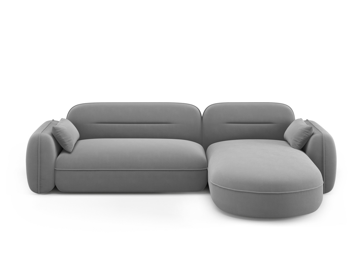 Cosmopolitan Design højrevendt velourmodulhjørnesofa, 
