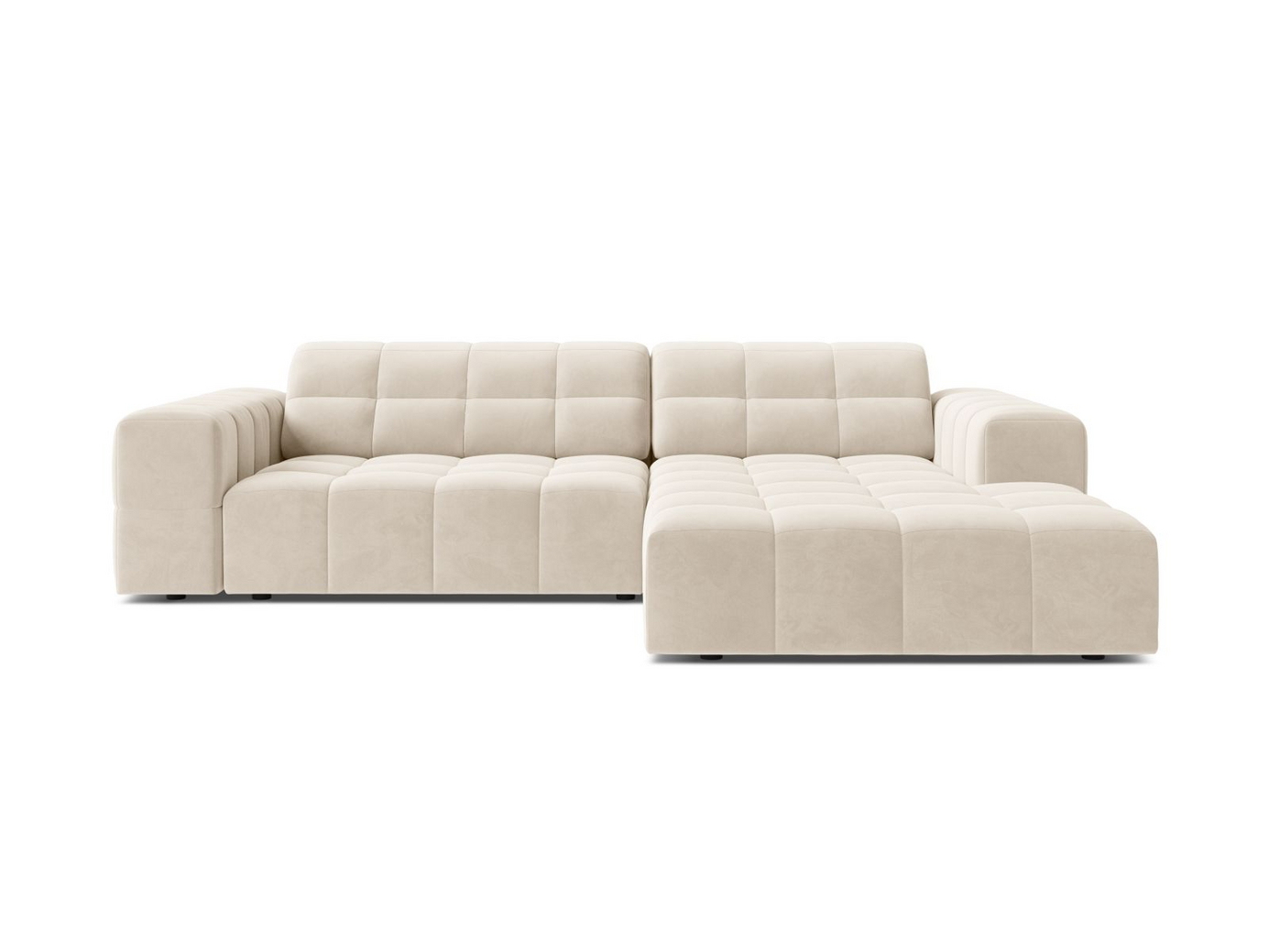 Cosmopolitan Design højrevendt velourhjørnesofa, 
