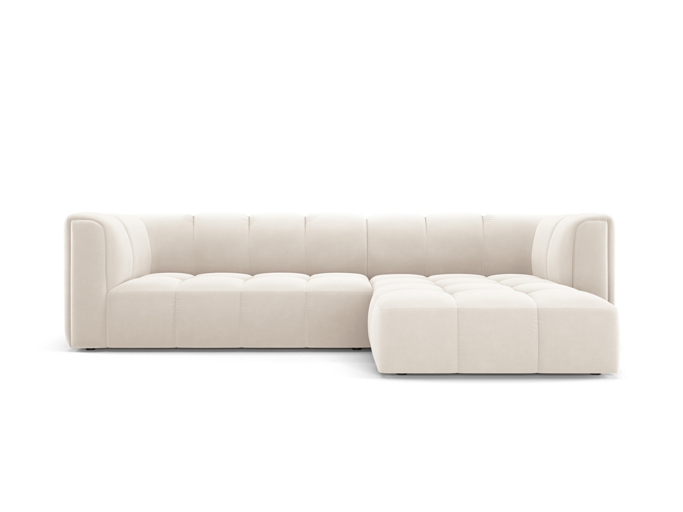 Cosmopolitan Design højrevendt velourmodulhjørnesofa, 