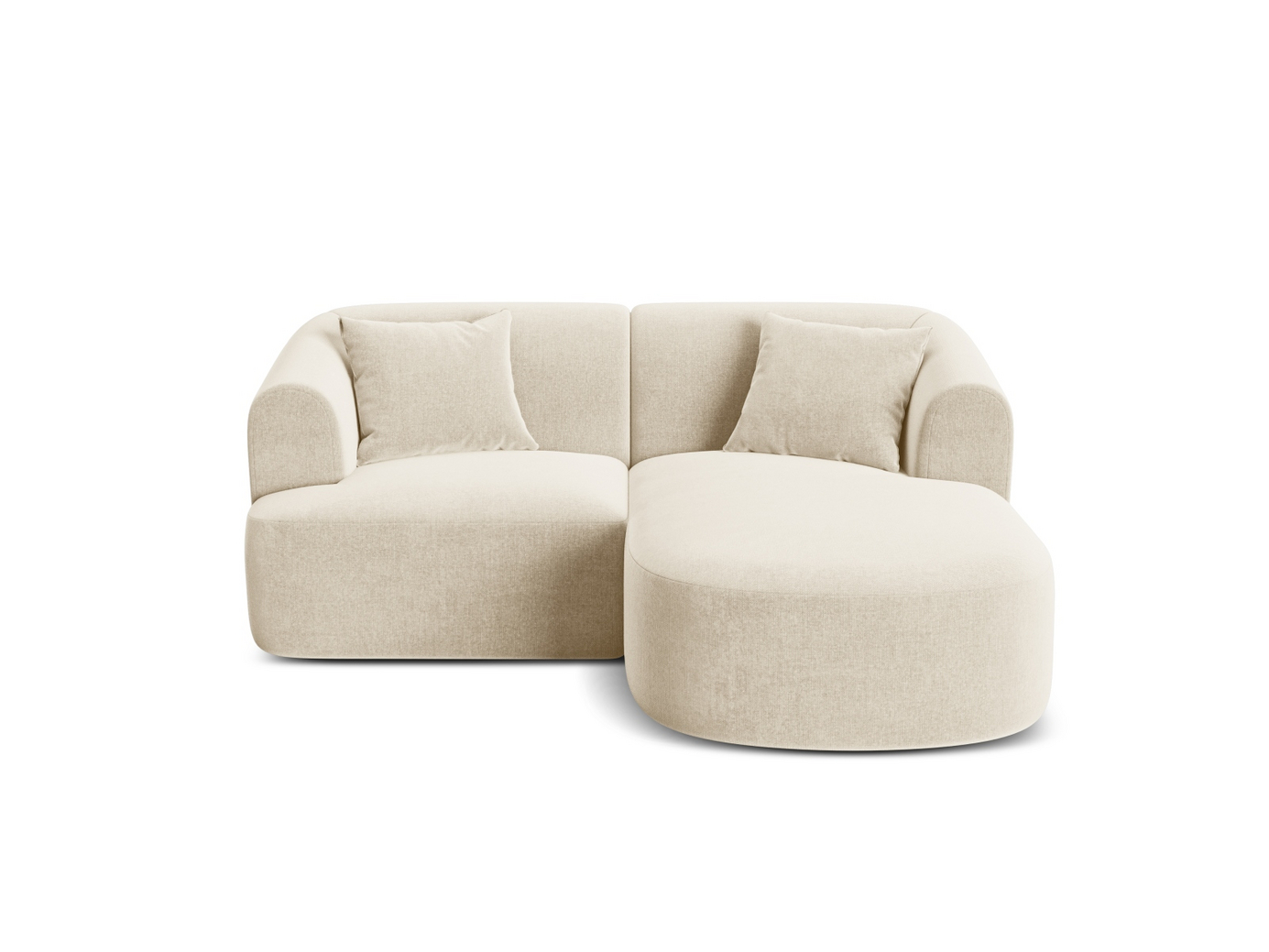 Cosmopolitan Design højrevendt velourmodulhjørnesofa, 