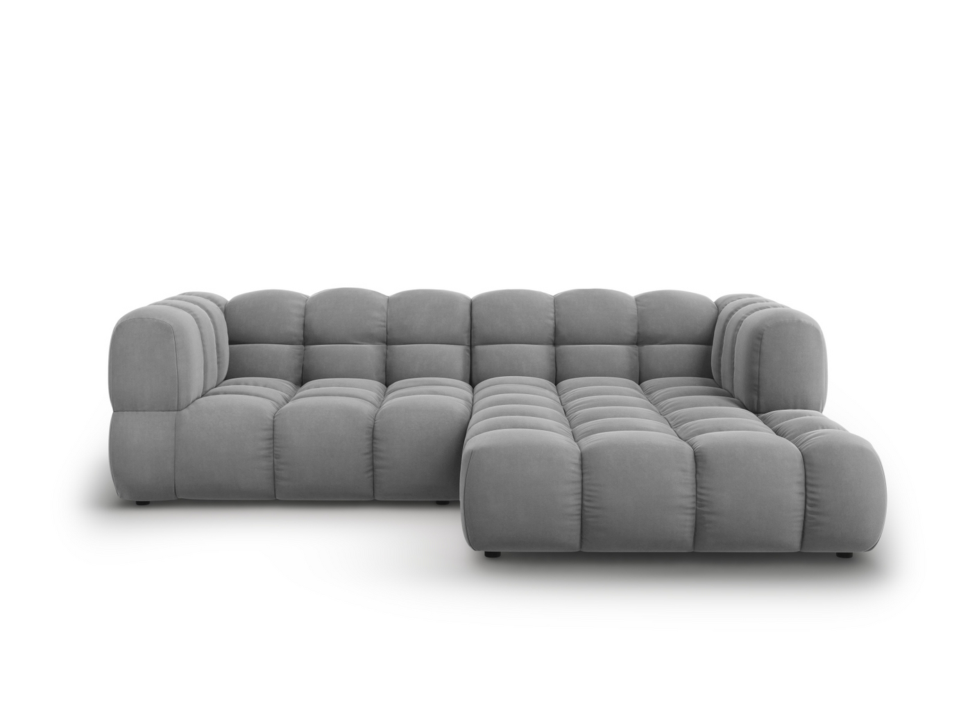 Cosmopolitan Design højrevendt velourmodulhjørnesofa, 