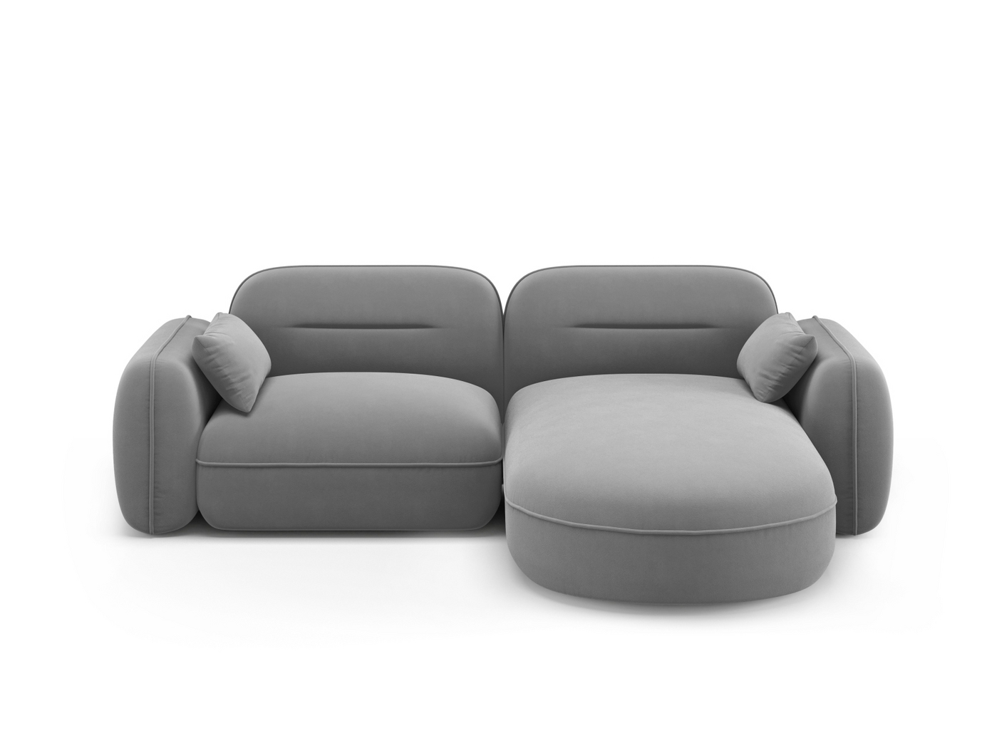 Cosmopolitan Design højrevendt velourmodulhjørnesofa, 