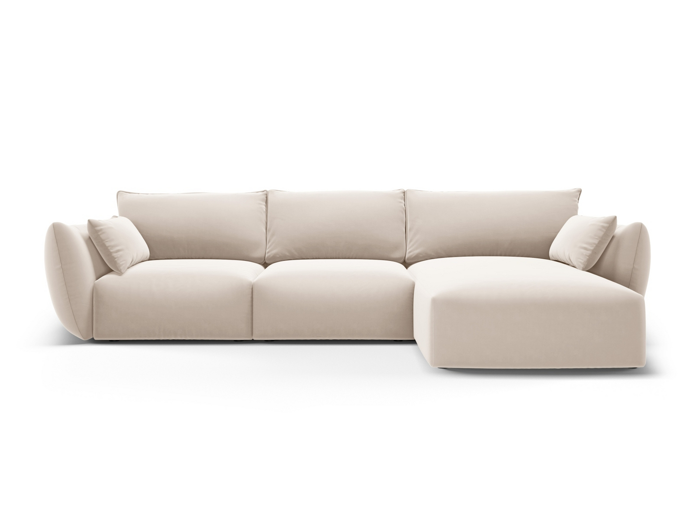 Cosmopolitan Design højrevendt velourhjørnesofa, 
