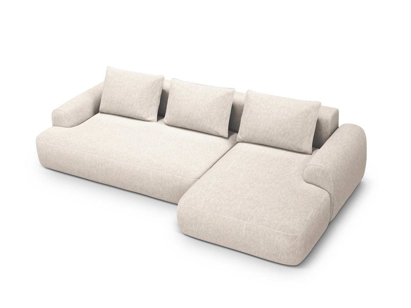 Cosmopolitan Design højrevendt hjørnesovesofa med opbevaring, 