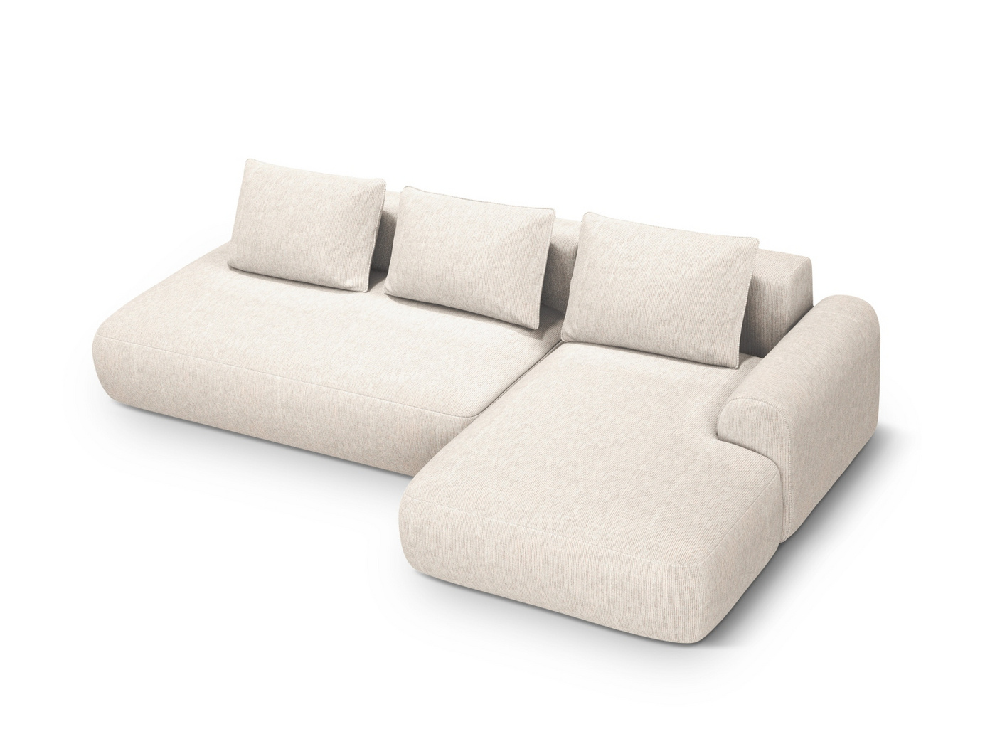 Cosmopolitan Design højrevendt hjørnesovesofa med opbevaring, 