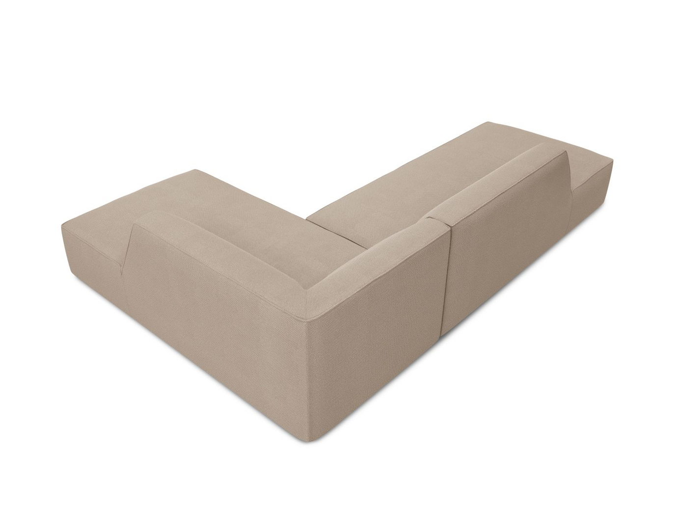 Cosmopolitan Design højrevendt modulhjørnesofa, "Siena", 4-personers, 273 × 180 × 69 cm, Ottawa, sorte plastben, Variant RCO_137