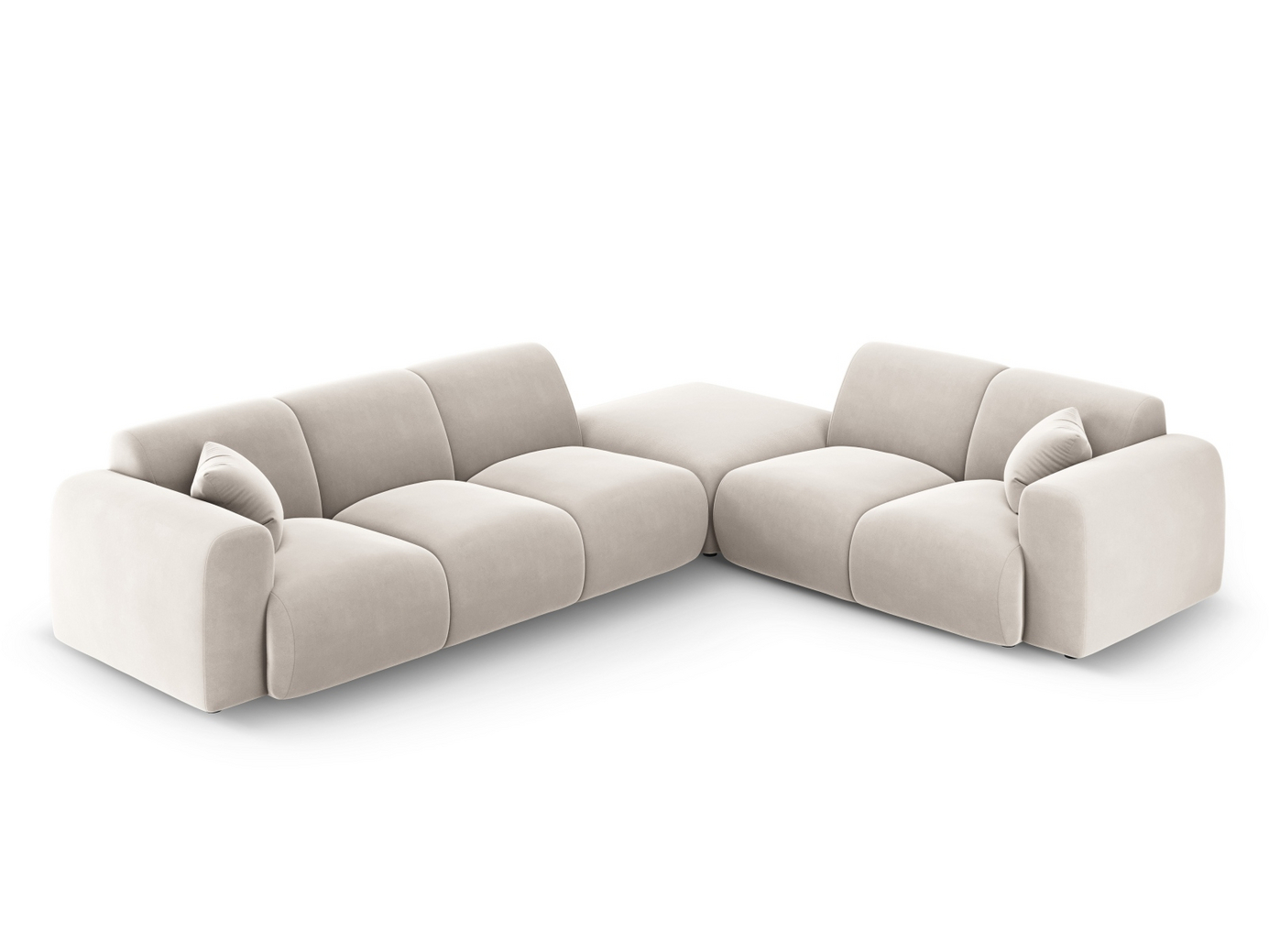 Cosmopolitan Design højrevendt velourhjørnesofa, 