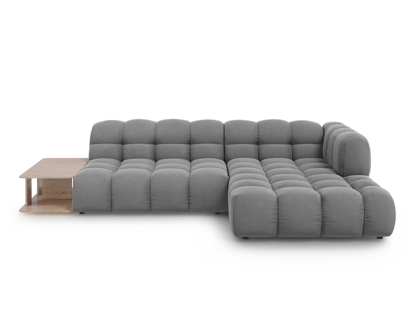 Cosmopolitan Design højrevendt velourmodulhjørnesofa, 