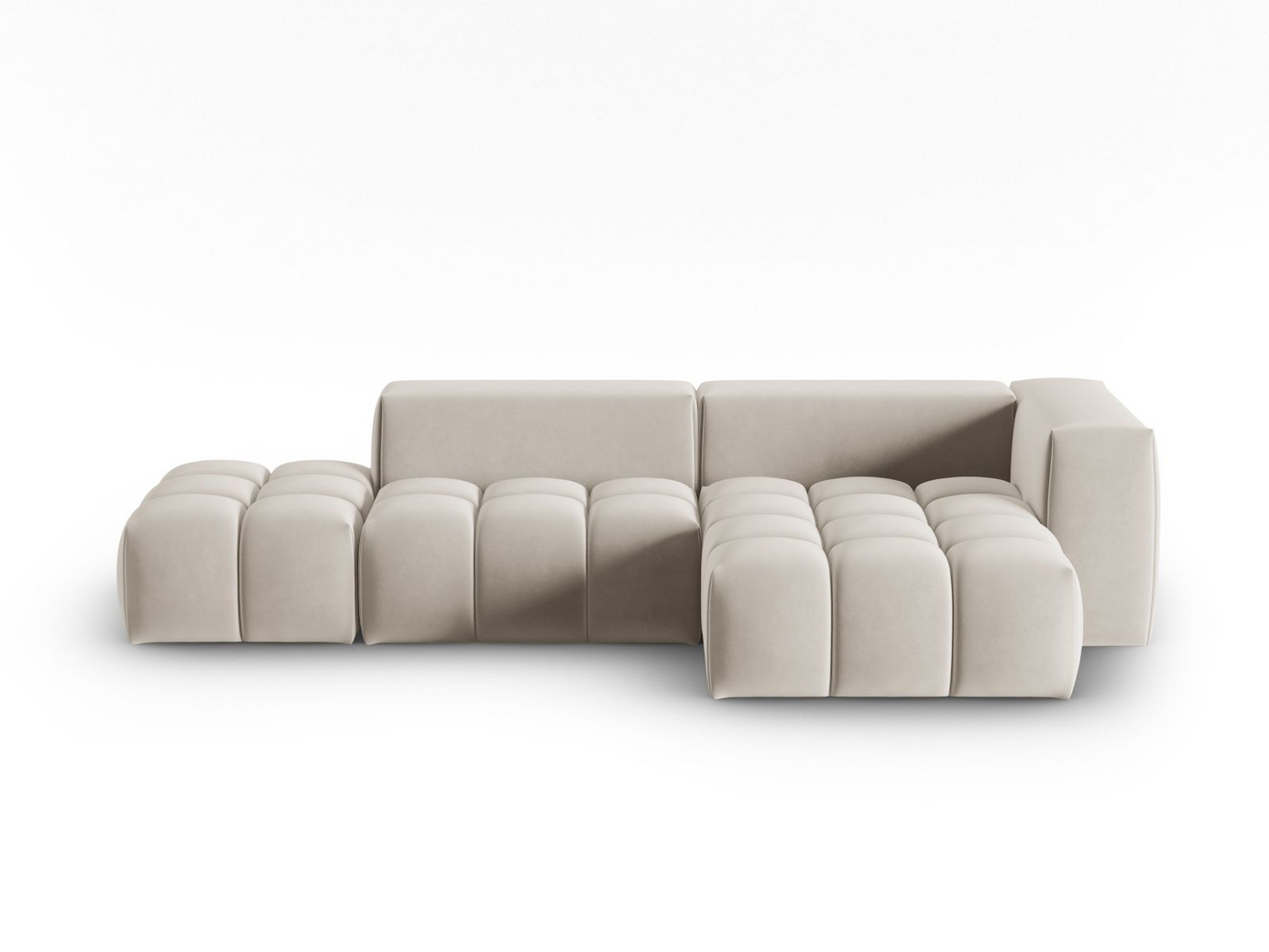 Cosmopolitan Design højrevendt velourmodulhjørnesofa, 