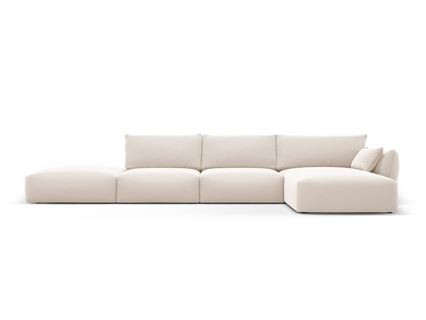 Cosmopolitan Design højrevendt velourhjørnesofa, 