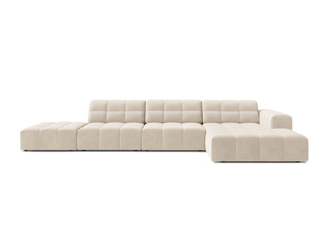 Cosmopolitan Design højrevendt velourhjørnesofa, 