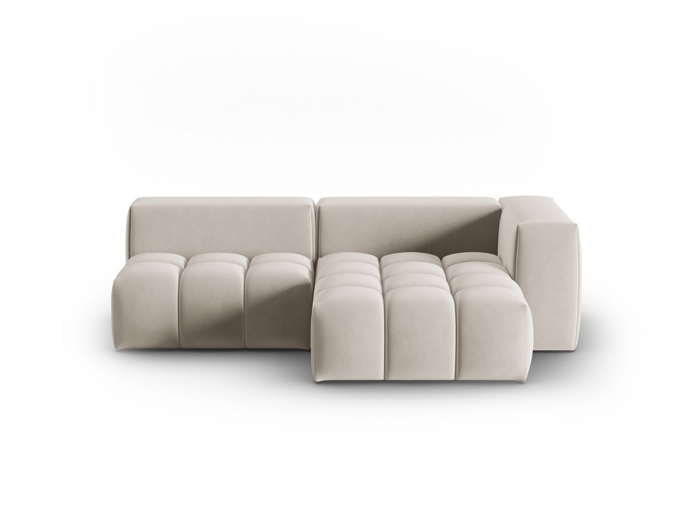 Cosmopolitan Design højrevendt velourmodulhjørnesofa, 