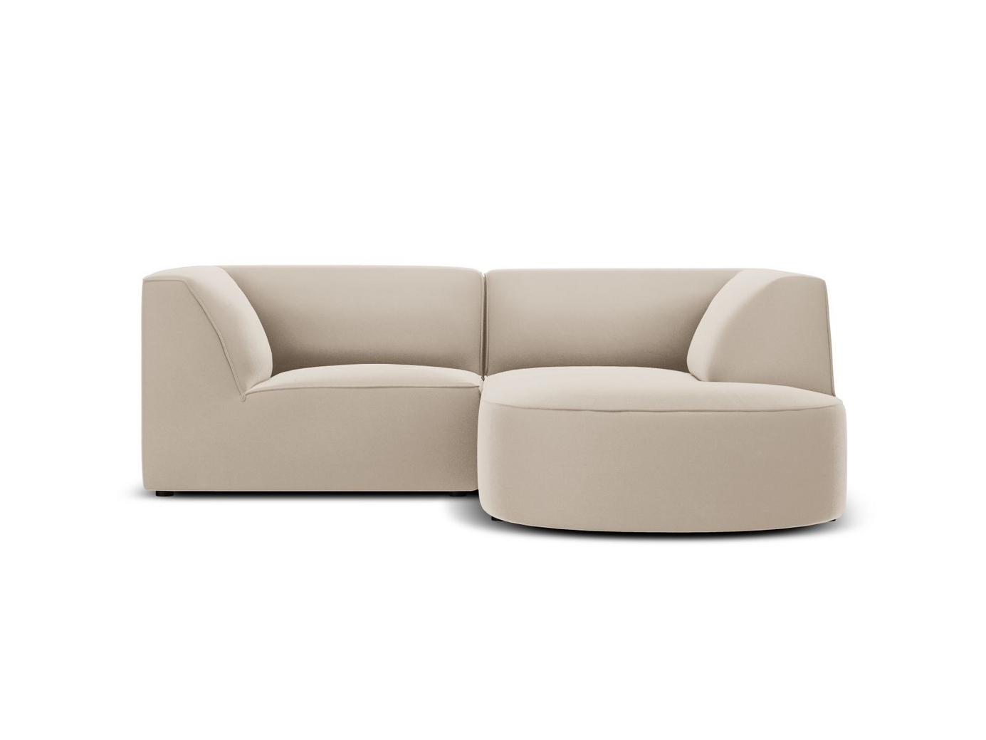 Cosmopolitan Design højrevendt velourmodulhjørnesofa, 