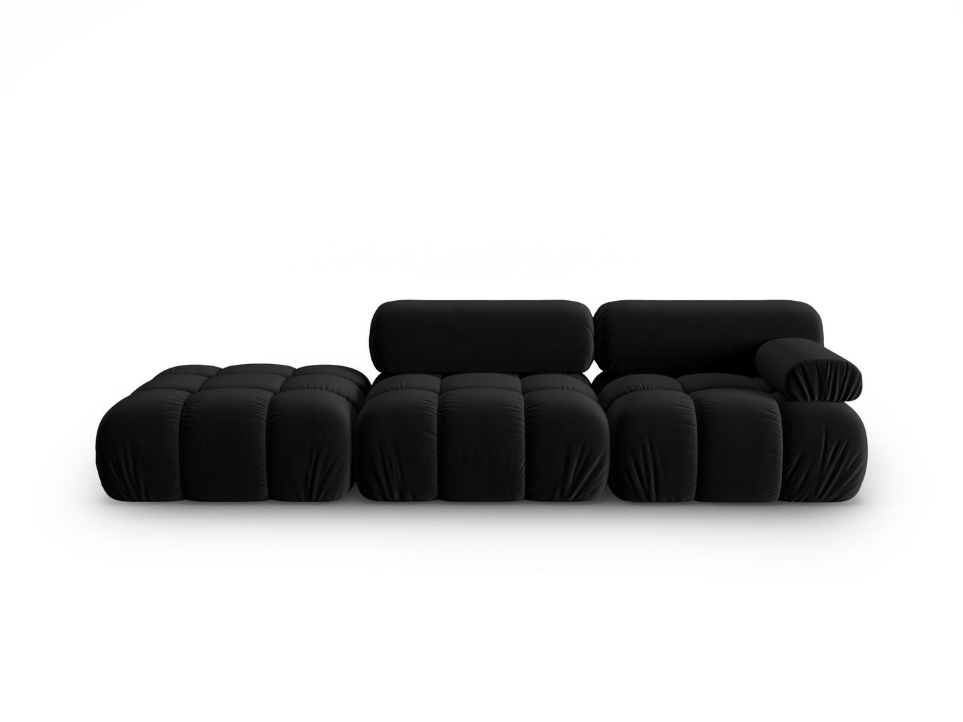 Cosmopolitan Design venstrevendt velourmodulsofa, 