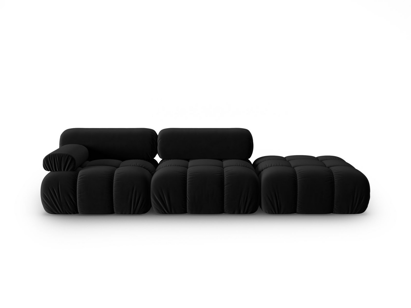 Cosmopolitan Design højrevendt velourmodulsofa, 